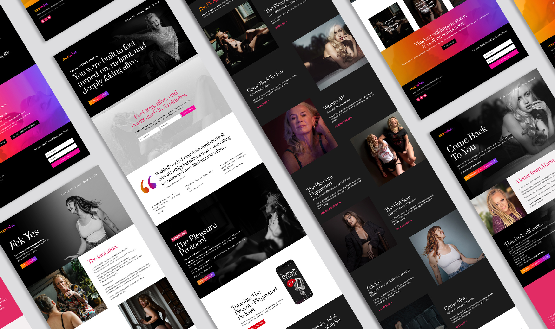 Website Design and Development Marvelus website